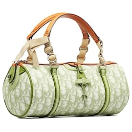 Dior-Dior Brown Oblique Romantique Handbag-Brown,Beige