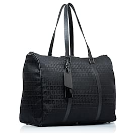 Fendi-Fendi Black Zucchino Travel Bag-Black