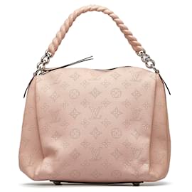 Louis Vuitton-Louis Vuitton Pink Monogram Mahina Babylone Chain BB-Pink