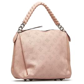 Louis Vuitton-Louis Vuitton Pink Monogram Mahina Babylone Chain BB-Pink