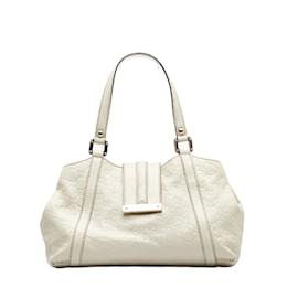 Gucci-Guccissima Leather New Ladies Shoulder Bag 233610-White