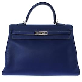 Hermès-hermes kelly 35-Navy blue