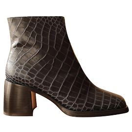 Free Lance square toe ankle boots Navy blue