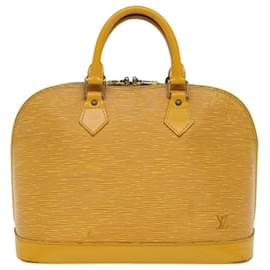 Louis Vuitton-LOUIS VUITTON Bolso de mano Epi Alma Tassili Amarillo M52149 LV Auth 48482-Otro