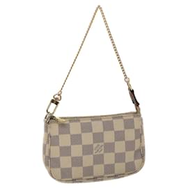 Louis Vuitton-LOUIS VUITTON Damier Azur Mini Pochette Accessoires Pouch N63005 LV Auth rd5560-Other