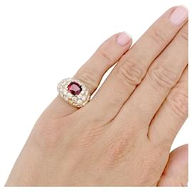 Autre Marque-Ring M.Gerard in Gelbgold, Diamanten und Rubine.-Andere