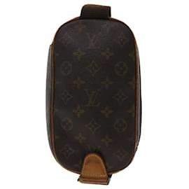Louis Vuitton-Bolsa de Ombro LOUIS VUITTON Monogram Pochette Gange M51870 LV Auth rd5494-Monograma