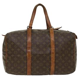 Louis Vuitton-Louis Vuitton Monogram Sac Souple 45 Boston Bag M41624 LV Auth 48311-Monogram