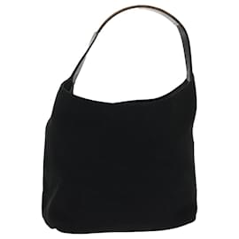 Gucci-GUCCI Shoulder Bag Nylon Black Auth ac2028-Black