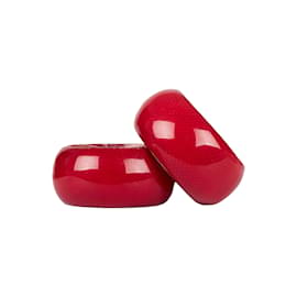 Autre Marque Collection Privée Plexiglass Bangle Set Red