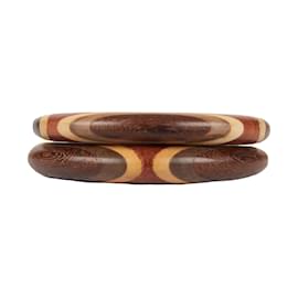 Autre Marque-Ensemble de bracelets en bois Collection Privée-Marron