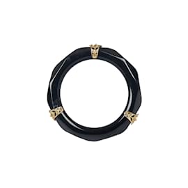 Autre Marque-Collection Privée Armband mit goldenen Metalldetails-Schwarz