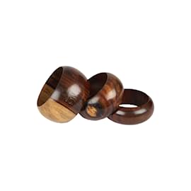 Autre Marque-Colección Privée Conjunto de pulseras de madera-Castaño