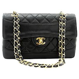 Chanel-Chanel lined Flap-Black