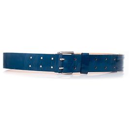 Phillip Lim Philipp Lim, petrol leather belt Blue