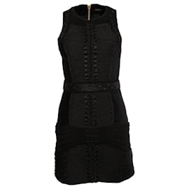 Autre Marque Balmain X H&M, Schwarzes Samtkleid. Schwarz