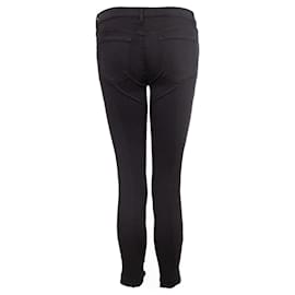 J Brand-Marchio J, jeans elasticizzati cropped strappati grigi-Grigio