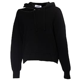 Autre Marque-LNA, hoodie with open shoulder-Black