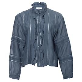 Isabel Marant Etoile, Rüschenbluse Blau