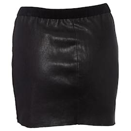 Isabel Marant-Isabel Marant, leather stretch mini skirt-Black