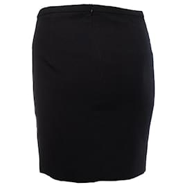 Autre Marque-Mason, Black asymmetric skirt-Black