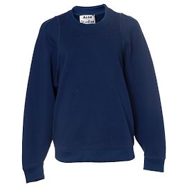 Acne Akne, Blauer Pullover mit Rundhalsausschnitt Blau