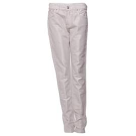 Ralph Lauren-Ralph Lauren, calça jeans branca brilhante.-Branco