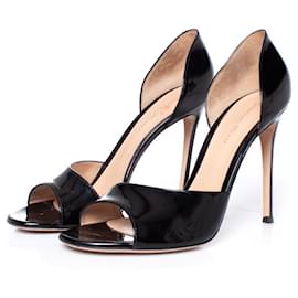 Gianvito Rossi-Gianvito rossi, Black patent leather sandals-Black