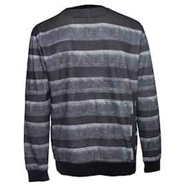 Givenchy-GIVENCHY, suéter de gola redonda com bandeira americana-Cinza