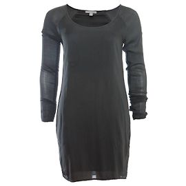 Autre Marque James Perse, Dunkelgrau/grünes Kleid in Größe 0/XS. Grau
