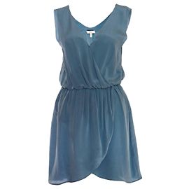 Joie, Azul/vestido verde sem mangas. Azul Verde