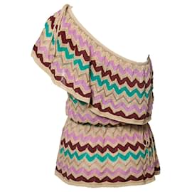 Missoni-MISSONI, one shoulder top with ruffles-Multiple colors
