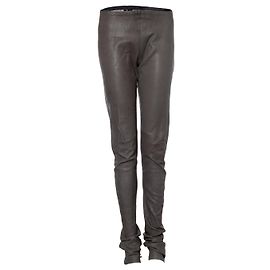 Haider Ackermann, calça stretch de couro verde Verde