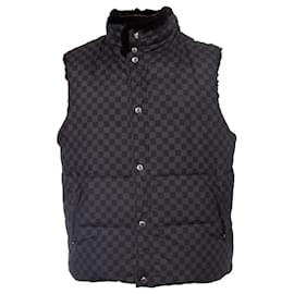 Louis Vuitton-Louis Vuitton, Reversible Damier graphite down vest-Black