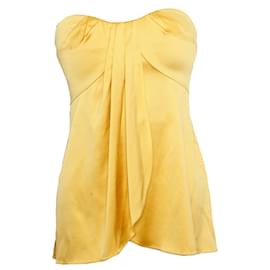 Autre Marque-Jasmine Di Milo, Yellow silk top-Yellow