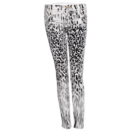 7 For All Mankind-7 For All Mankind, jeans with dalmatian print.-Black,White