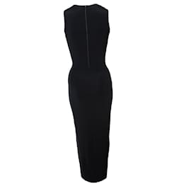 Paco Rabanne-Paco Rabanne (Vintage), Black Long Evening Dress (stretch) in size FR4O/M.-Black