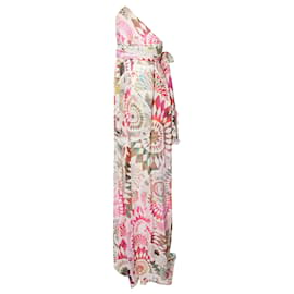 Matthew Williamson-Matthew Williamson, Multicolored silk wrap-dress in size UK12/M.-Multiple colors
