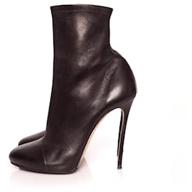 Dsquared2-Dsquared2, black soft stretch leather ankle boots.-Black