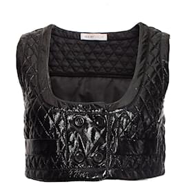See by Chloé-SEE BY CHLOE, Patent leather waistcoat.-Black