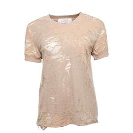 Iro-Jeans Iro, T-Shirt avec imprimé army semi-transparent-Marron,Autre