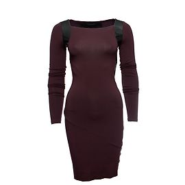 Patrizia Pepe, Auberginefarbenes Kleid. Lila