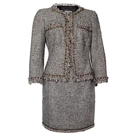 Chanel-Chanel, tweed suit-Black,White