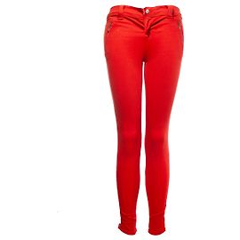Autre Marque Marchio J per Intermix, Jeans stretch rossi Rosso