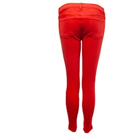 Autre Marque-J Brand for Intermix, Red stretch jeans-Red