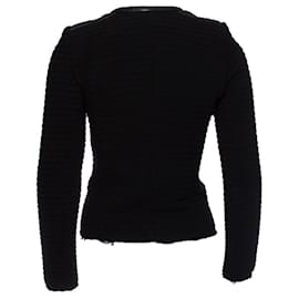 Iro-IRO, chaqueta motera de lana-Negro