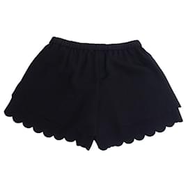 Maje-Maje, black shorts in layers-Black