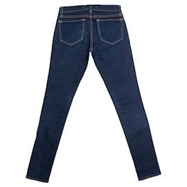 J Brand-Marchio J, blue jeans con cuciture arancioni-Blu