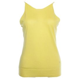 Chanel, Yellow spaghetti strap top Yellow