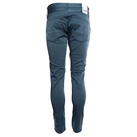 Autre Marque-Denham, Jeans blu grigio con spalmatura-Blu,Grigio